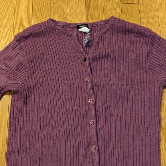Langents women's size 8-10 button down sweater. - Picture 4 of 7